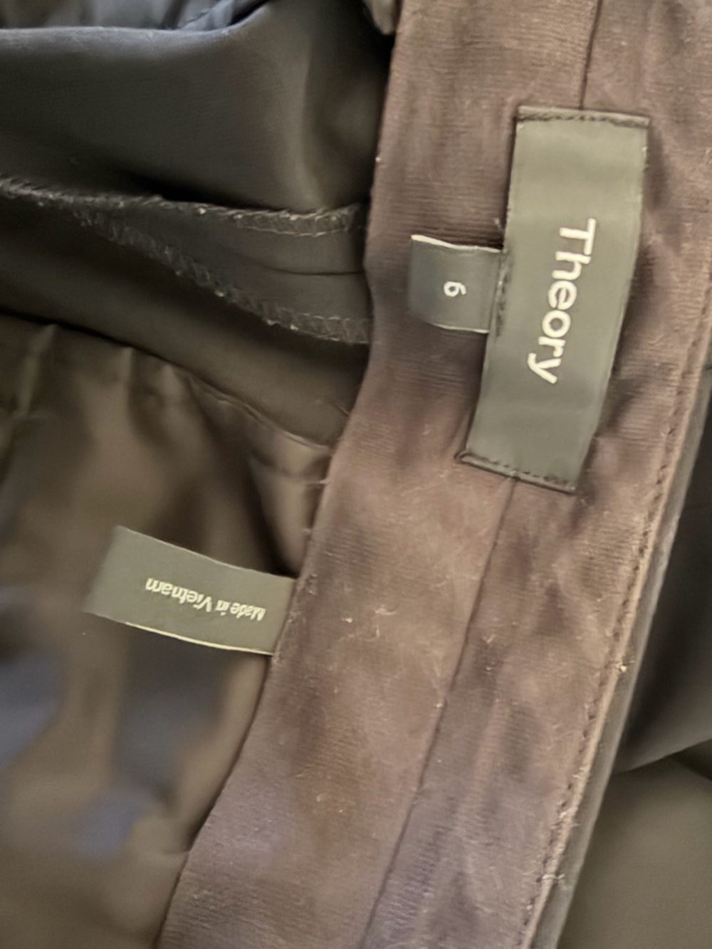 Theory Black Cropped Women's Pants - Picture 5 of 6
